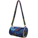 Psychedelic Landscape Mini Cylinder Bag