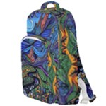 Psychedelic Landscape Double Compartment Backpack