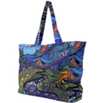 Psychedelic Landscape Simple Shoulder Bag