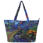 Psychedelic Landscape Full Print Shoulder Bag