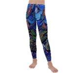 Psychedelic Landscape Kids  Lightweight Velour Leggings