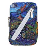 Psychedelic Landscape Belt Pouch Bag (Large)