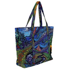 Zip Up Canvas Bag 
