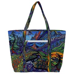 Zip Up Canvas Bag 