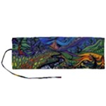 Psychedelic Landscape Roll Up Canvas Pencil Holder (M)