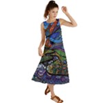 Psychedelic Landscape Summer Maxi Dress
