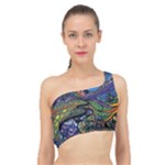 Psychedelic Landscape Spliced Up Bikini Top 