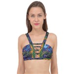 Psychedelic Landscape Cage Up Bikini Top