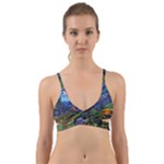 Psychedelic Landscape Wrap Around Bikini Top