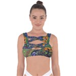Psychedelic Landscape Bandaged Up Bikini Top