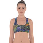 Psychedelic Landscape Cross Back Hipster Bikini Top 
