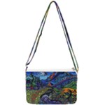 Psychedelic Landscape Double Gusset Crossbody Bag