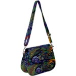 Psychedelic Landscape Saddle Handbag