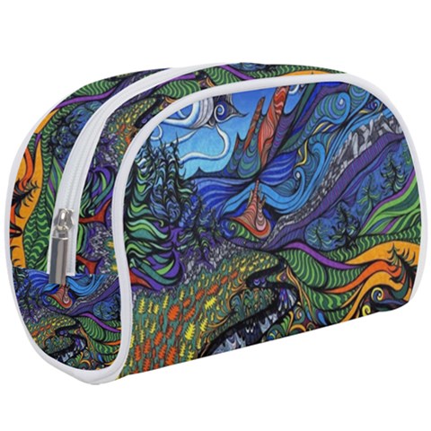 Psychedelic Landscape Make Up Case (Large) from ArtsNow.com