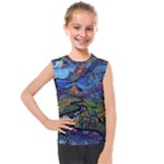 Psychedelic Landscape Kids  Mesh Tank Top