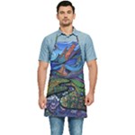 Psychedelic Landscape Kitchen Apron