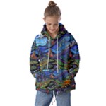 Psychedelic Landscape Kids  Oversized Hoodie