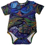 Psychedelic Landscape Baby Short Sleeve Bodysuit