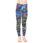 Psychedelic Landscape Kids  Classic Winter Leggings