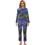 Psychedelic Landscape Womens  Long Sleeve Lightweight Pajamas Set