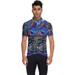 Psychedelic Landscape Men s Short Sleeve Cycling Jersey