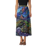 Psychedelic Landscape Classic Midi Chiffon Skirt