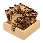Psychedelic Landscape Bamboo Coaster Set
