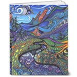 Psychedelic Landscape 8  x 10  Softcover Notebook