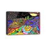 Nature Moon Psychedelic Painting Mini Canvas 6  x 4  (Stretched)