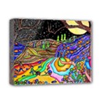 Nature Moon Psychedelic Painting Deluxe Canvas 14  x 11  (Stretched)