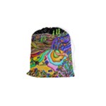 Nature Moon Psychedelic Painting Drawstring Pouch (Small)