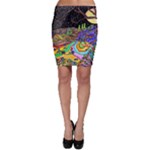 Nature Moon Psychedelic Painting Bodycon Skirt