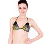 Nature Moon Psychedelic Painting Classic Bikini Top