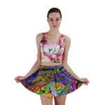 Nature Moon Psychedelic Painting Mini Skirt