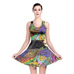Nature Moon Psychedelic Painting Reversible Skater Dress