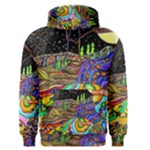 Nature Moon Psychedelic Painting Men s Core Hoodie