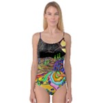 Nature Moon Psychedelic Painting Camisole Leotard 