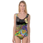 Nature Moon Psychedelic Painting Princess Tank Leotard 