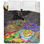 Nature Moon Psychedelic Painting Duvet Cover Double Side (California King Size)