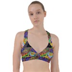 Nature Moon Psychedelic Painting Sweetheart Sports Bra