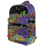 Nature Moon Psychedelic Painting Classic Backpack