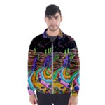 Nature Moon Psychedelic Painting Men s Windbreaker