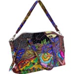 Nature Moon Psychedelic Painting Canvas Crossbody Bag