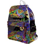 Nature Moon Psychedelic Painting Top Flap Backpack