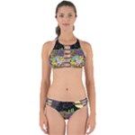 Nature Moon Psychedelic Painting Perfectly Cut Out Bikini Set