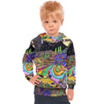 Nature Moon Psychedelic Painting Kids  Hooded Pullover