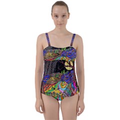 Twist Front Tankini Set 