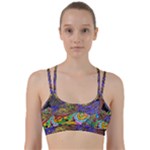 Nature Moon Psychedelic Painting Line Them Up Sports Bra