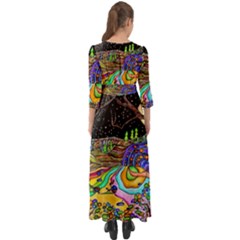 Button Up Boho Maxi Dress 