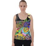 Nature Moon Psychedelic Painting Velvet Tank Top